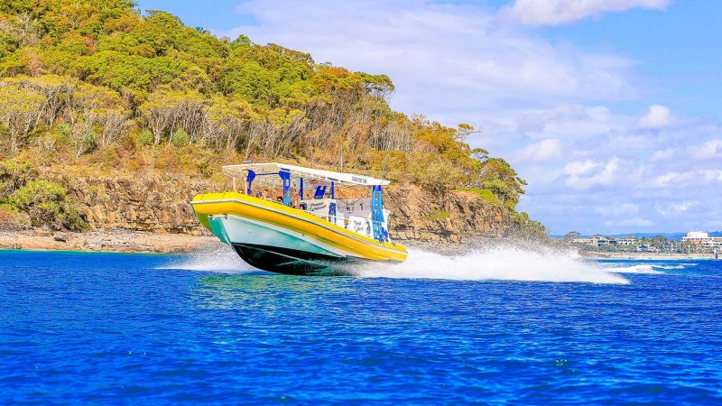 Sports adventure boat trip Noosa Sunshine Coast